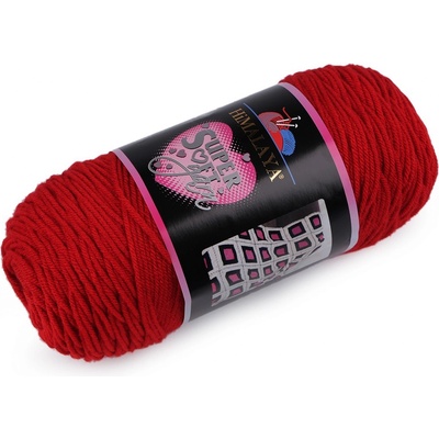 Pletací příze Super Soft Yarn 200 g, střední, 5 (80804) červená