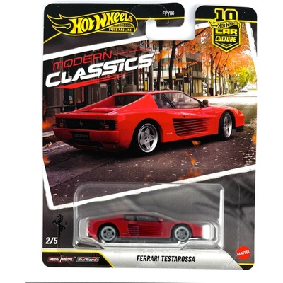 Mattel Hot Wheels: Autokultura angličák – Ferrari Testarossa