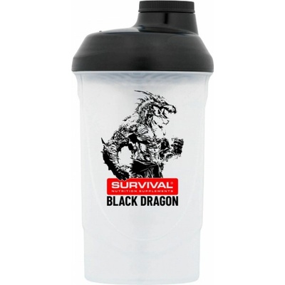 Šejkr Survival Black Dragon - 600 ml (bílo-černý)