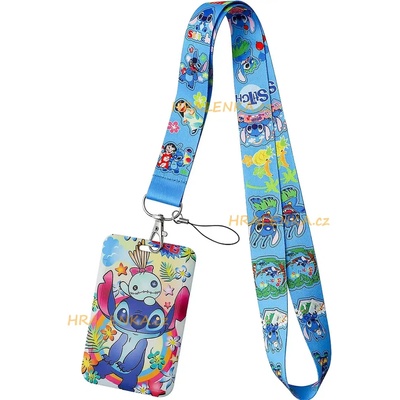 Šňůrka na krk 25415 s cedulkou na ID Lilo a Stitch