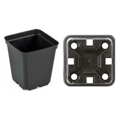 IPP Teku čtyřhranný květináč 10x10x11 cm objem 700ml