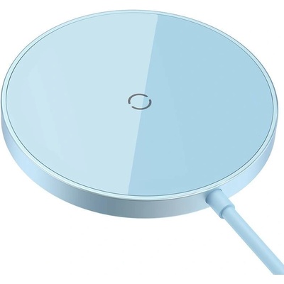 Baseus Безжично зарядно устройство Baseus Simple Mini 3, Qi, 15W, Син - 40382