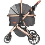Switt Детска количка Kenyone 62x90x108cm черна, златна конструкция (7914-185057)