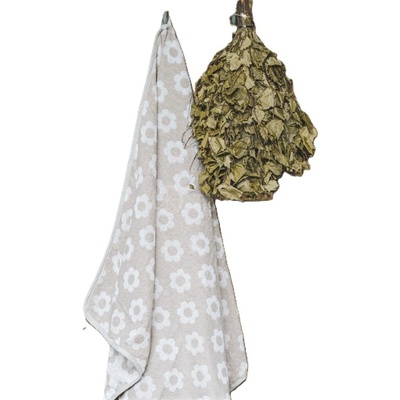 Beluto Lněný ručník do sauny kvítek 70 x 140 cm