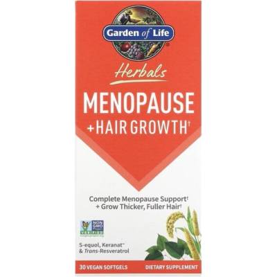 Garden of Life Herbals Menopause + Hair Growth [30 Гел капсули]