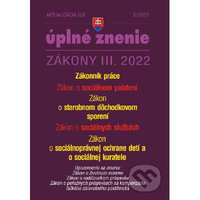 Aktualizácia III/8 / 2022 - Zákonník práce - Poradca s.r.o.