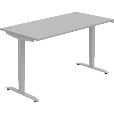 OFFICE PRO s.r.o. HOBIS výškovo nastaviteľný stôl MOTION MS 2 1600, stand.ovládanie, šedá