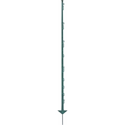 Mobilná plastová tyčka na elektrický ohradník, dĺžka 150 cm, 14 očiek, zelený
