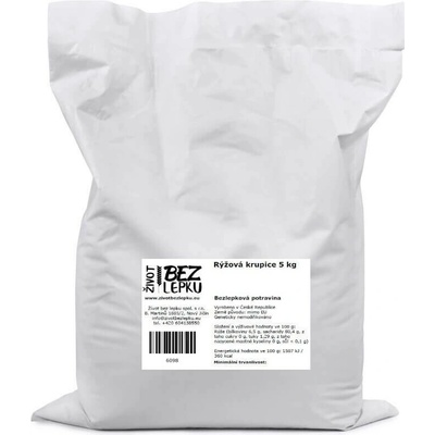Život bez lepku Ryžová krupica hrubá 5 kg