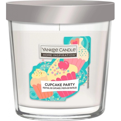 Yankee Candle Vonná svíčka ve skle Home Inspiration Cupcake Party, 200 g