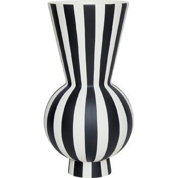 OYOY Toppu Ваза, 28 см, черно-бяла (L301173)