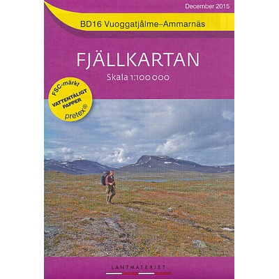 mapa SWE BD16 Vuoggatjalme - Ammarnas 1:100 t.
