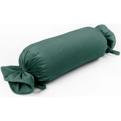 Biante Zamatový vankúš valec bonbon SV-036 Ľadovo zelený 2 15x40