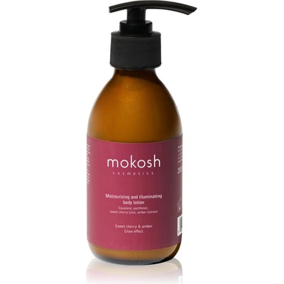Mokosh Sweet Cherry & Amber озаряващ лосион за тяло с хидратиращ ефект 200ml