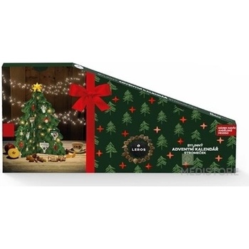 LEROS BYLINNÝ ADVENTNÝ KALENDÁR STROMČEK 5 24 druhov čajov po 1 vrecúšku + stromček + Anjelské pexeso 12 párov (41,7 g) (inov. 2025), 1x1 set LEROS, s r.o.