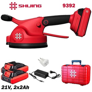 SHIJING Виброчук акумулаторен за голямоформатни плочки, SHIJING 9392, 2x2Ah, 166 мм, до 120 кг, в куфар (UNI-09493)