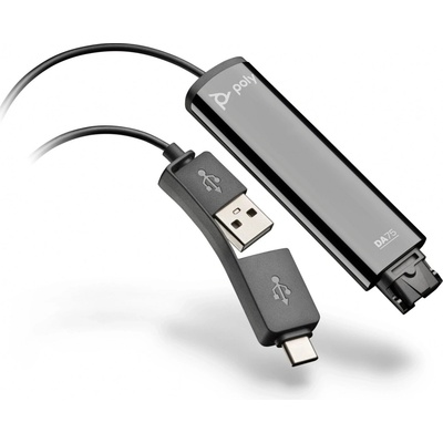 HP Poly DA75 USB to QD Black Adaptér TAA 786C6AA