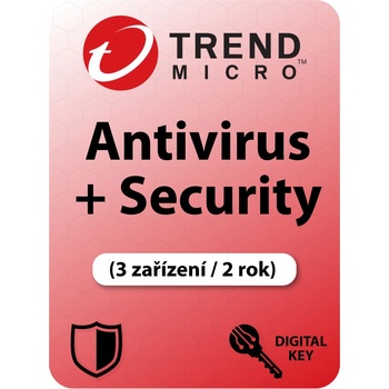 Trend Micro Antivirus + Security 3 lic. 2 roky (TI01144947)