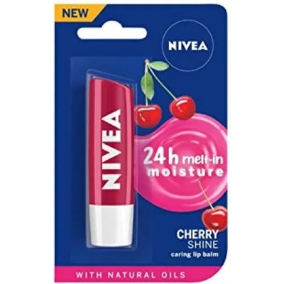 Nivea Cherry Shine Lip Balm - Балсам за устни с аромат на череша
