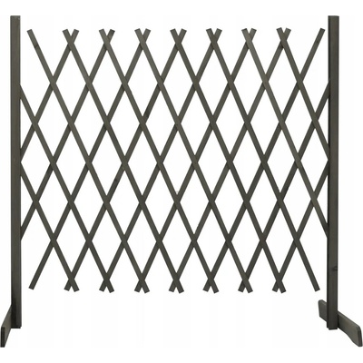 zahrada-XL Zahradní trelážový plot šedý 180 x 100 cm masivní jedle