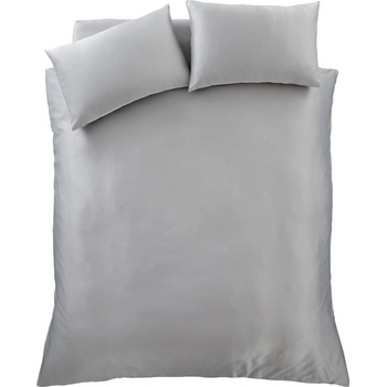 Catherine Lansfield Сиво единично спално бельо 135x200 cm Silky Soft - Catherine Lansfield (BD/55075/W/SQS/SI)