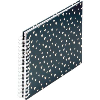 Hama album klasické spirálové LOVELY 28x24 cm, 50 stran, modrá