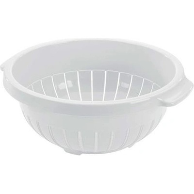 Cedník d27x11cm, stojící, bílý, plast