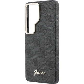 CG Mobile Samsung S26 Ultra GUESS 4G SCRIPT MAGSAFE силиконов протектор за телефон, устойчив на удар, магнитен, ЧЕРЕН (GUHMS26L5P4FWMSK)