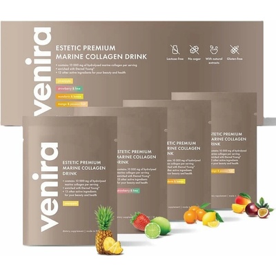 Venira Estetic Premium Kolagenový drink morský kolagén pre krásne vlasy a pokožku 40x12 g