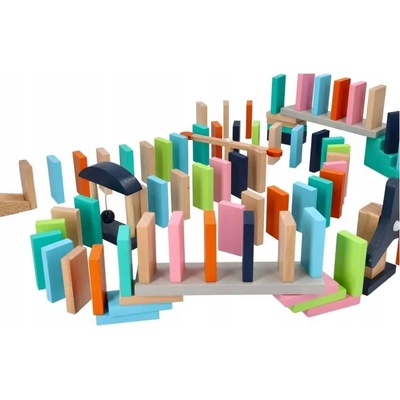 Adam Toys aktivní barevné domino 128 ks