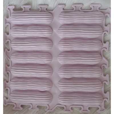 OrtoNature Masážna ortopedická podložka Banániky mäkká Pastelově fialová