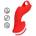 Loveline by Shots Loveline Sunrise Red Textured Finger Stimulation Device - Compact Silicone Model