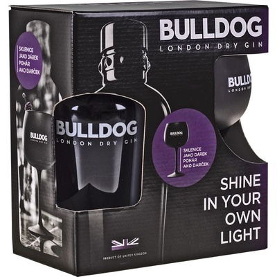 Bulldog Gin 40% 0,7 l (dárkové balení 1 sklenice)