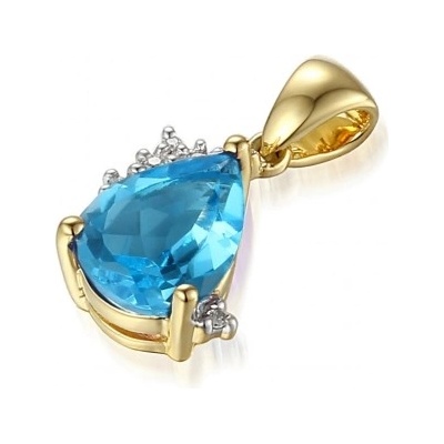 Gems přívěsek Evianna v kombinovaném zlatě, s blue topazem a brilianty 585 38 2 0055.2ZB0.0.00.HSI.603.23