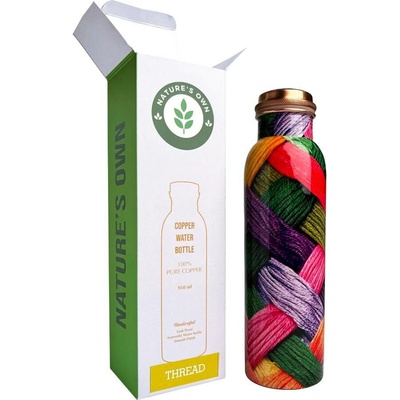 Měděná láhev na vodu vzor Vlna, 950 ml, Nature's Own