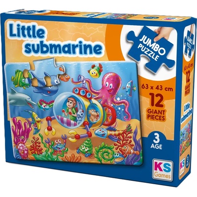 KS Games Пъзел KS Games от 12 XXL части - Малка Подводница (JP31006)