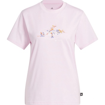 adidas Тениска Adidas Women's Elemental Floral T-Shirt - Clear Pink