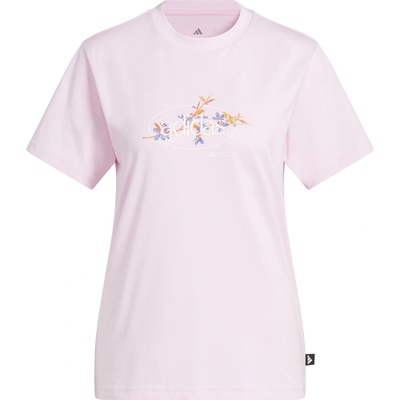 adidas Тениска Adidas Women's Elemental Floral T-Shirt - Clear Pink