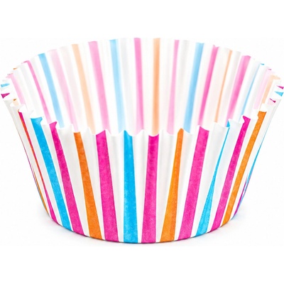 Cake star papírové košíčky na muffiny a cupcakes barevné 50x30 mm 100ks-vzor 23