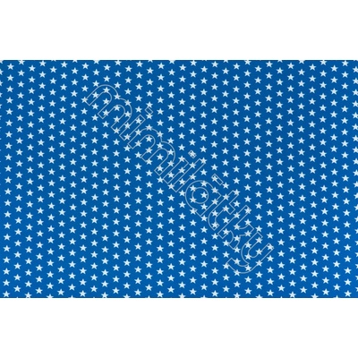 Hvězdy 1,5cm na modré úplet