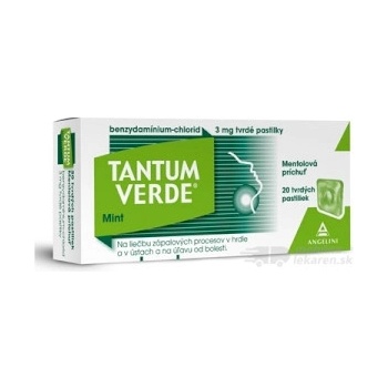 Tantum Verde Mint pas.ord.20 x 3 mg