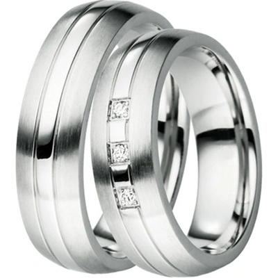ST-88039 Ocelové snubní prsteny