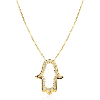 SAVICKI Колие с ръката на Фатима Savicki: злато, диаманти