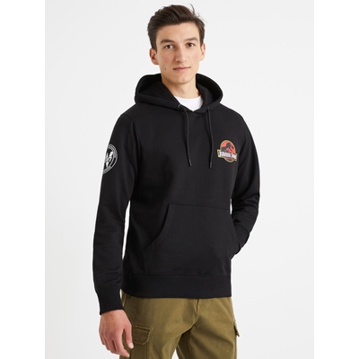 Celio Черна мъжка блуза с качулка Celio Jurassic Park Celio | Cheren | МЪЖЕ | S