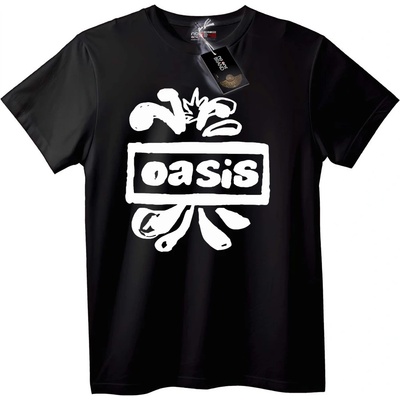 NOONEBRAND Тениска Oasis Лого на групата - 7XL, Black