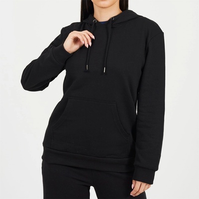 Brave Soul Блуза Brave Soul Pullover Hooded Sweatshirt with Kangaroo Pocket - Black