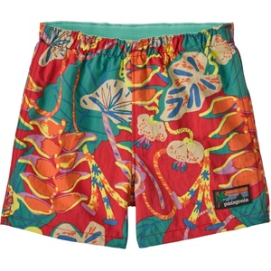 Patagonia Детски бордшорт Patagonia Kid's Baggies Shorts Boardshorts - Tidal Threads: Tropiclimb Hot Ember - размер 6-12 Months (750-0831-1312)