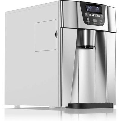 Klarstein ICE VOLCANO 2G машина за ледени кубчета LED | 12кг на всеки 24ч | 2л | 6-10 мин сребриста (ICE4-Ice-Volcano-2GS) (ICE4-Ice-Volcano-2GS)