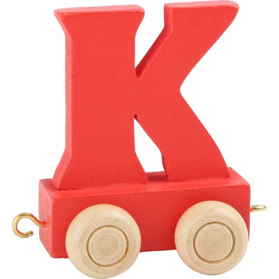Small Foot Dřevěný vláček barevná abeceda písmeno K