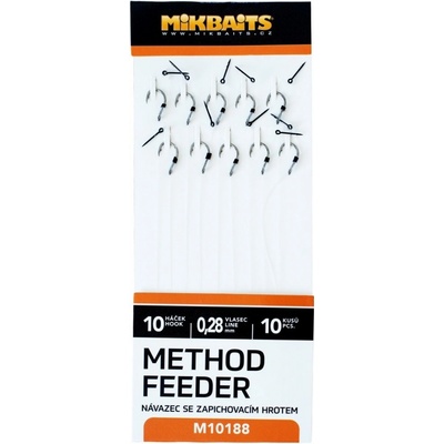Mikbaits Návazce Method Feeder Se Zapichovacím Hrotem Velikost Háčku 8 10ks
